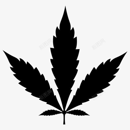 大麻叶大麻大麻和大麻叶字形图标svg_新图网 https://ixintu.com 叶字形 图标 大麻 字形