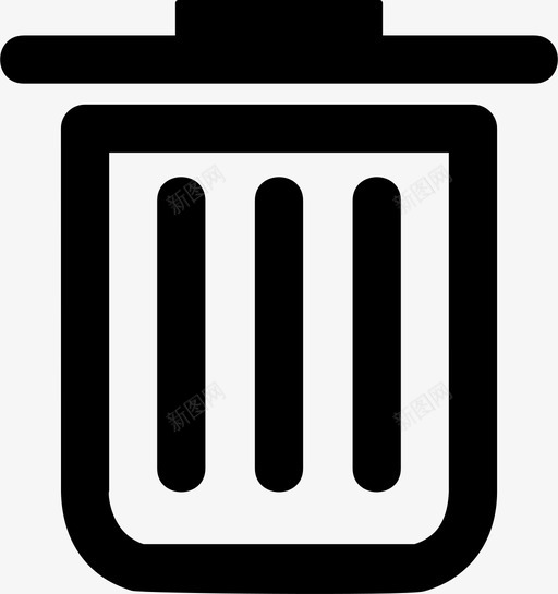 垃圾桶删除消除图标svg_新图网 https://ixintu.com 删除 垃圾桶 消除 移除