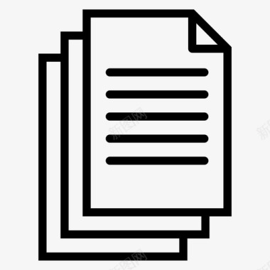 文件和文件夹文书研究图标图标