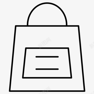 购物购物袋电子商务常规线路146图标图标