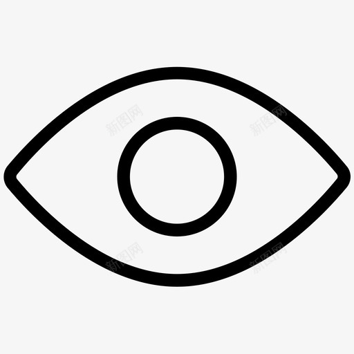 眼睛保护可见性图标svg_新图网 https://ixintu.com 保护 可见 图标 眼睛 线性