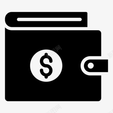 钱包集装箱钱箱图标图标