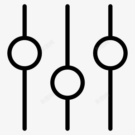 设置功能表首选项图标svg_新图网 https://ixintu.com 功能 多媒体 设置 首选项