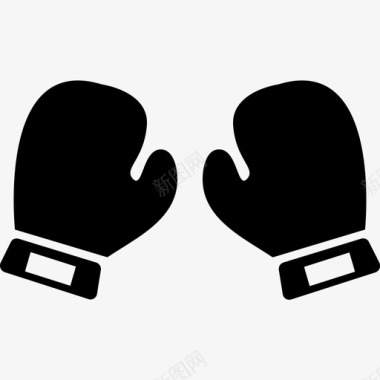拳击手套锻炼运动图标图标