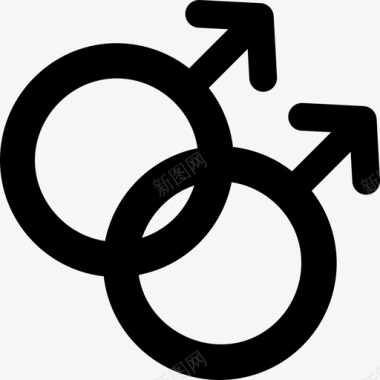 男一对性别浪漫图标图标