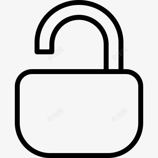 打开挂锁私人安全图标svg_新图网 https://ixintu.com 优化 大纲 安全 打开 挂锁 搜索引擎 私人 解锁 部分 黑色
