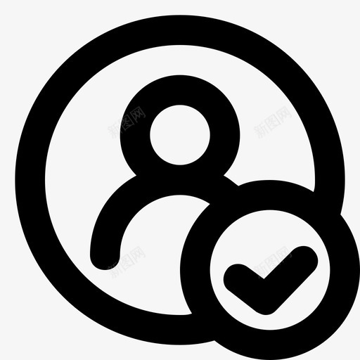 验证帐户个人资料社交媒体图标svg_新图网 https://ixintu.com 个人资料 媒体 帐户 社交 验证