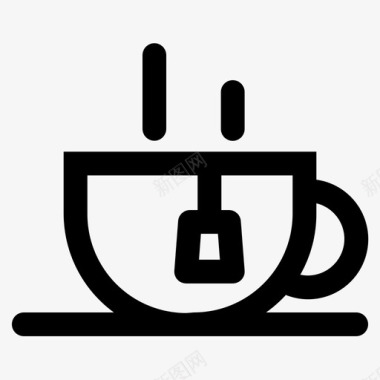 杯茶饮料热茶图标图标