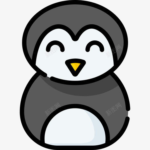 企鹅北极29线性颜色图标svg_新图网 https://ixintu.com 企鹅 北极 线性 颜色