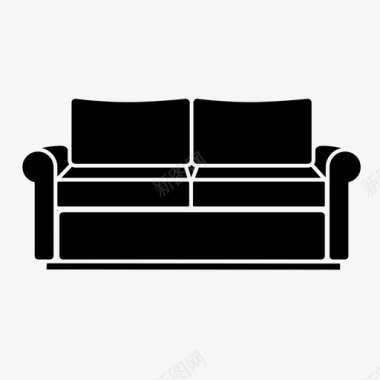 沙发椅子沙发床图标图标