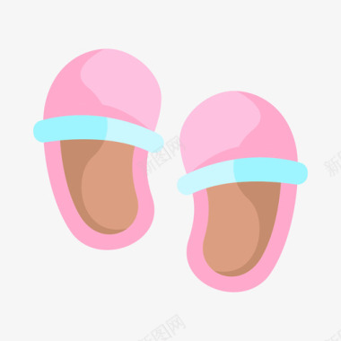 婴儿鞋婴儿淋浴29平底鞋图标图标