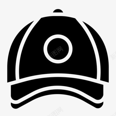 帽子棒球服装图标图标