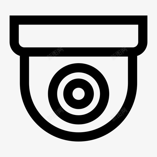 天花板摄像头记录安全图标svg_新图网 https://ixintu.com 图标 基本 天花板 安全 摄像头 监控 记录