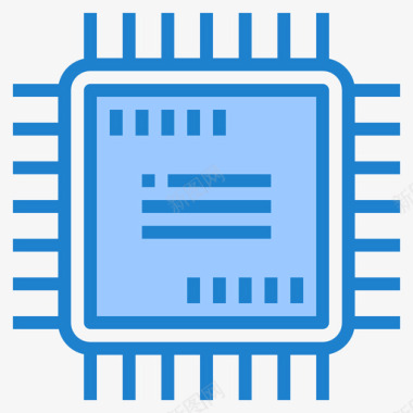 蓝色技术网络处理器16图标图标