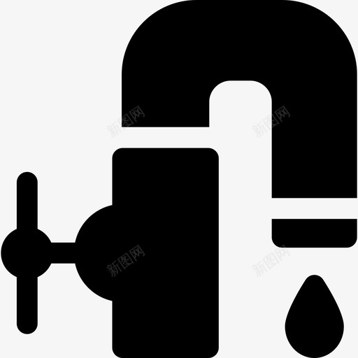 水龙头建筑39填充图标svg_新图网 https://ixintu.com 填充 建筑 水龙头