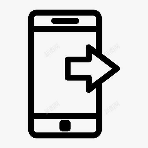 手机电子智能手机图标svg_新图网 https://ixintu.com 手机 智能 电子