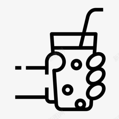 果汁饮料手图标图标