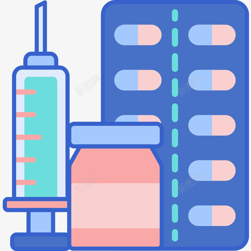 激素疗法健康50线性颜色图标svg_新图网 https://ixintu.com 健康 激素 疗法 线性 颜色