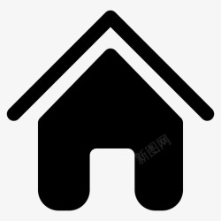 房产简单素材住宅建筑房产图标高清图片