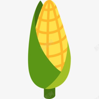 玉米农场36平坦图标图标