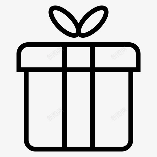 礼品盒子礼物图标svg_新图网 https://ixintu.com 28个 图标 在线购物 盒子 礼品 礼物 线路