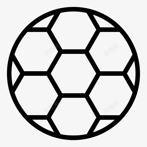 球足球运动图标svg_新图网 https://ixintu.com 团队 套装 足球 运动