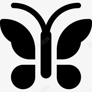 蝴蝶动物82填充物图标图标