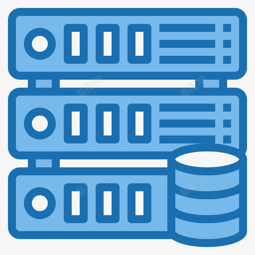 数据库生物特征3蓝色图标svg_新图网 https://ixintu.com 数据库 特征 生物 蓝色