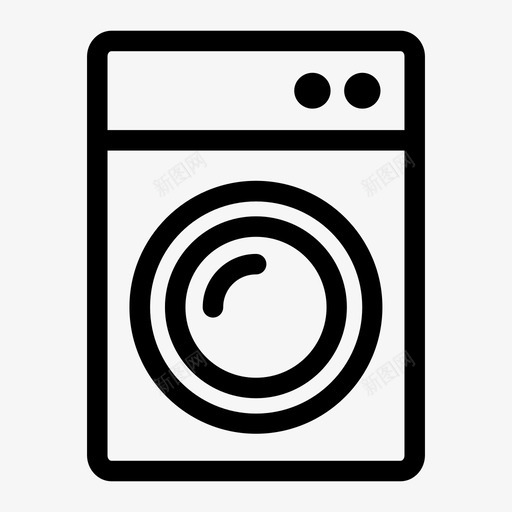洗衣机洗衣房强力洗衣机图标svg_新图网 https://ixintu.com 强力 洗衣房 洗衣机