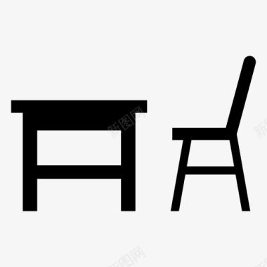桌椅教室考试图标图标