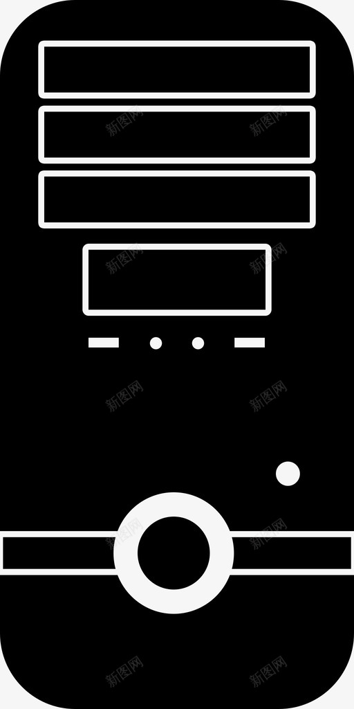 cpu机箱计算机图标svg_新图网 https://ixintu.com cpu 机箱 计算机