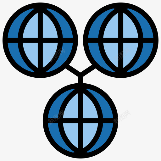 世界贸易9线性颜色图标svg_新图网 https://ixintu.com 世界 线性 贸易 颜色