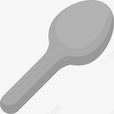 勺子餐具3扁平图标图标