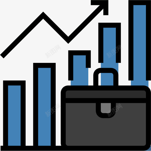 上升商业347线性颜色图标svg_新图网 https://ixintu.com 上升 商业 线性 颜色