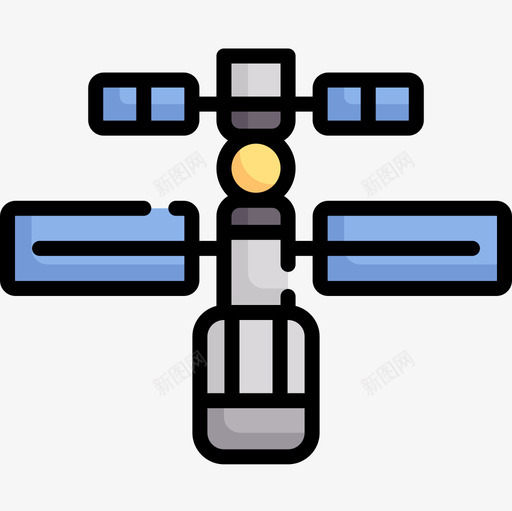 卫星空间146线性颜色图标svg_新图网 https://ixintu.com 卫星 空间 线性 颜色