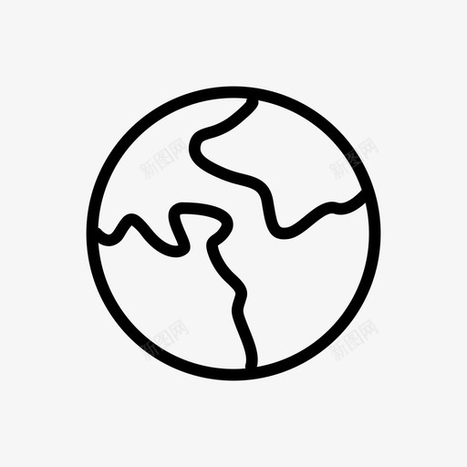 地球仪地图集环境图标svg_新图网 https://ixintu.com 世界 国际 地图集 地球仪 环境