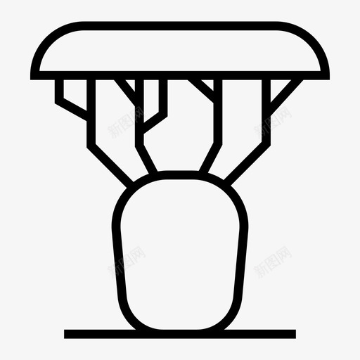 树植物学花园图标svg_新图网 https://ixintu.com 园艺 树线 植物学 自然 花园