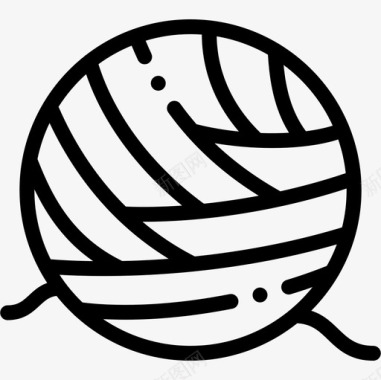纱线球宠物34直线型图标图标