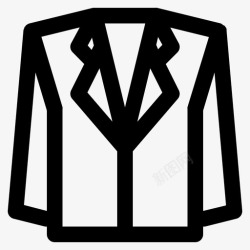 西装夹克燕尾服西装衣服图标高清图片