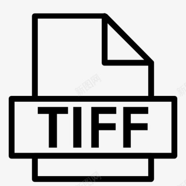 tiff扩展名文件图标图标