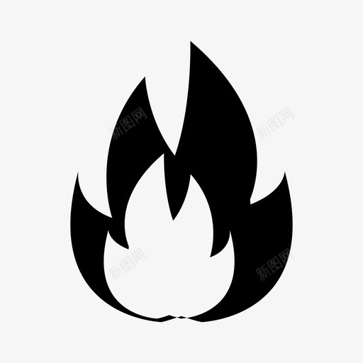 火烧火元素图标svg_新图网 https://ixintu.com 元素 火烧 烧火