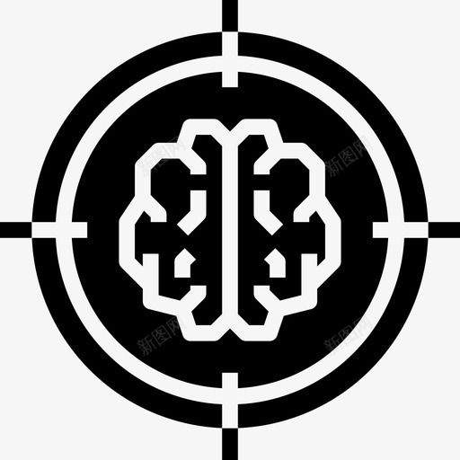 目标大脑概念2填充图标svg_新图网 https://ixintu.com 填充 大脑 概念 目标