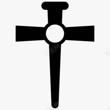 十字形基督教十字架基督教符号图标图标
