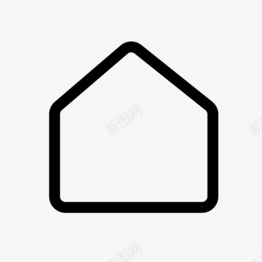 家庭简单建筑房子图标图标