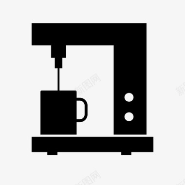 咖啡机饮料浓缩咖啡机图标图标