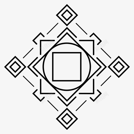 抽象民族部落阿兹特克符号图标svg_新图网 https://ixintu.com 抽象 民族 特克 符号 部落 阿兹
