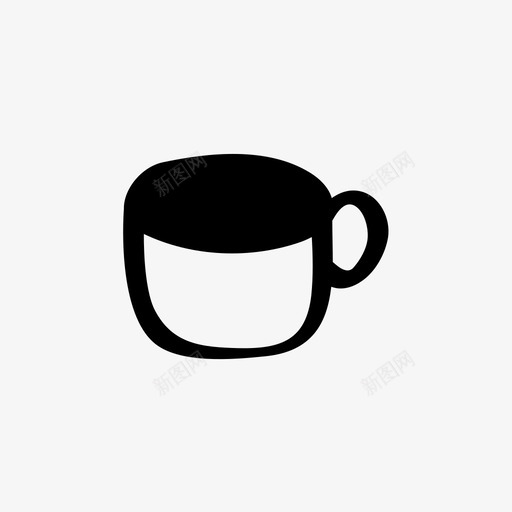 杯茶早餐咖啡图标svg_新图网 https://ixintu.com 咖啡 抽象 早餐 茶杯