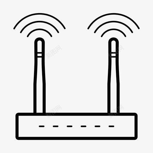 wifi路由器互联网调制解调器图标svg_新图网 https://ixintu.com wifi 互联网 信息技术 无线 计算机 设备 调制解调器 路由器