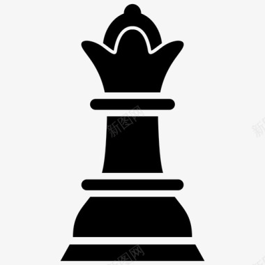 国际象棋游戏逻辑图标图标