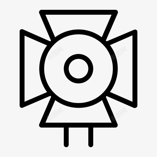 照明灯摄影图标svg_新图网 https://ixintu.com 影线 摄影 照明 聚光灯